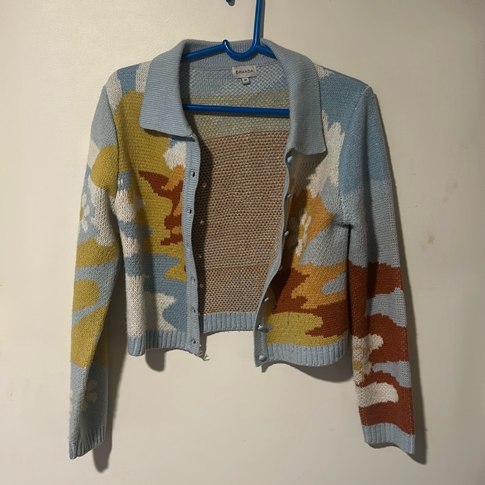 Earth tones Ghanda Cardigan.